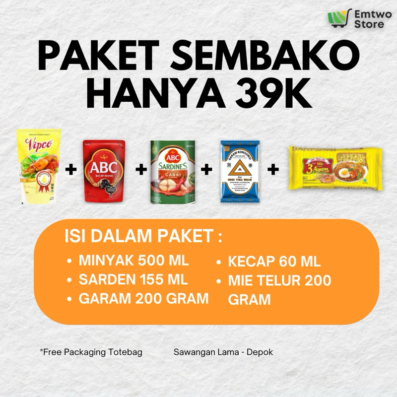 

Paket Sembako Ekonomis - Packing Totebag