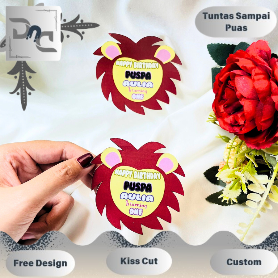 

4-8 Dnd Sticker Karakter Ulang Tahun Anak Stiker Ultah Free Design Template Birthday Chromo