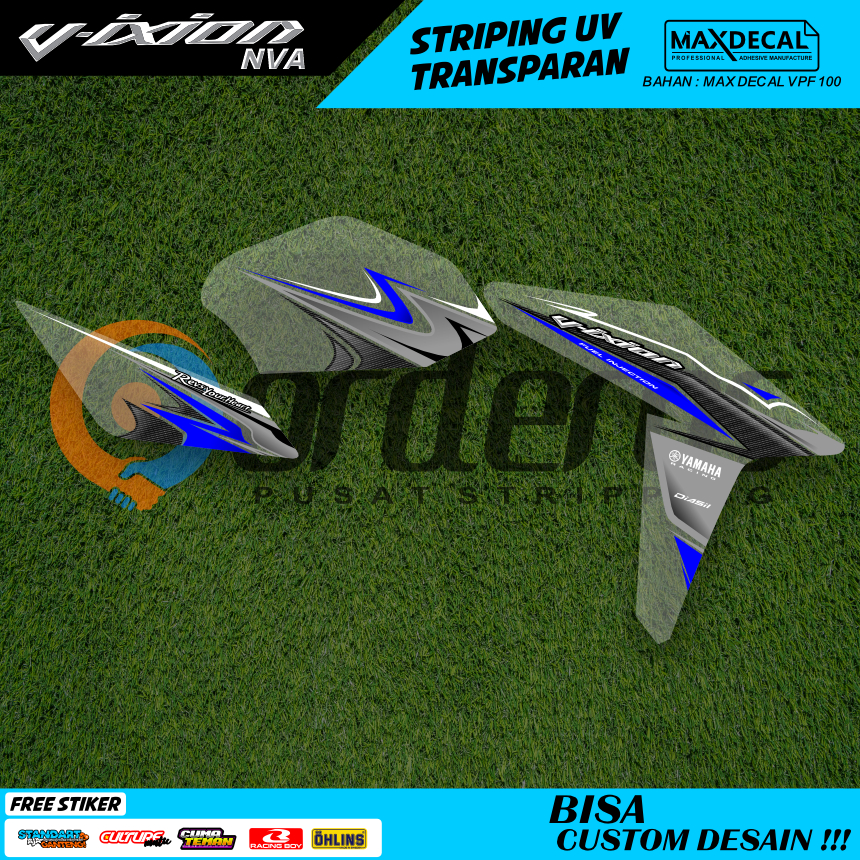 Striping Transparan Yamaha Vixion Old Stiker Setripping Motor Nvl Nva 155 Transparan Custome Decal S