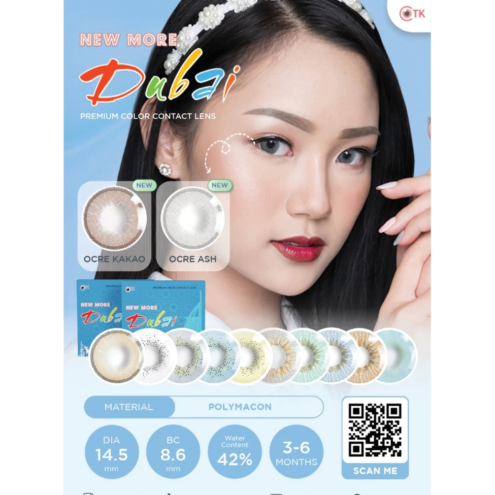 ❣️Britans.id❣️ Softlens Pesta Dubai 14,5MM Normal / Kontak Lensa Warna New More Dubai