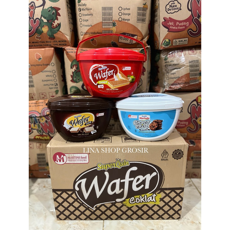

1 KARTON/DUS ISI 6 TOPLES CHOCHOCHIP/WAFER MARINDO CUBE