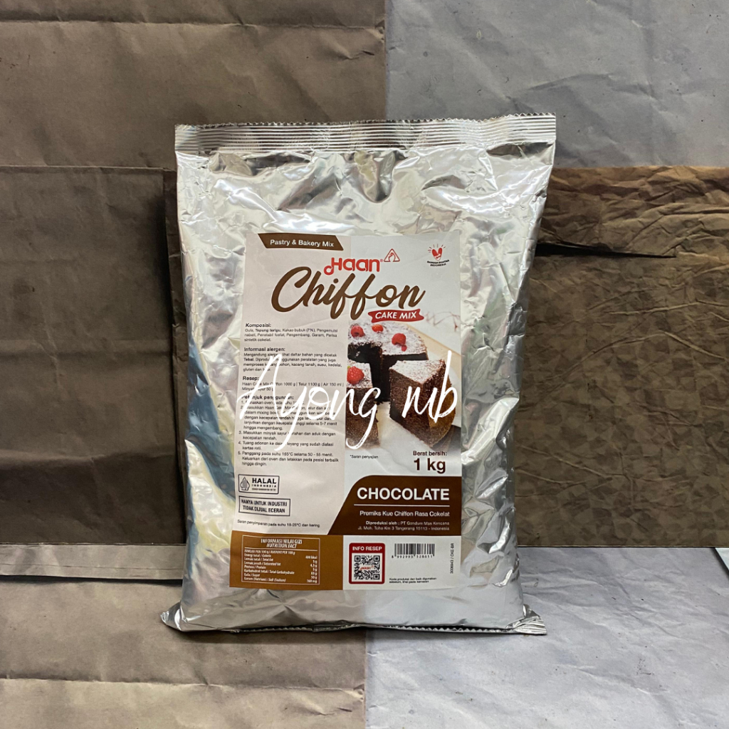 

HAAN CHIFFON CHOCOLATE 1KG / CHIFFO CAKE MIX CHOCOLATE