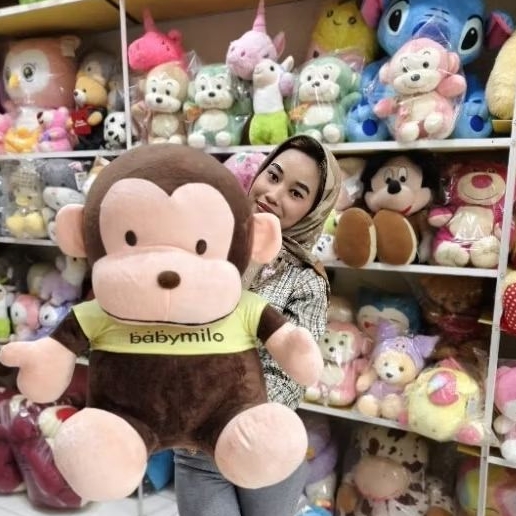 BONEKA MONYET BABY MILO JUMBO KWALITAS PREMIUM