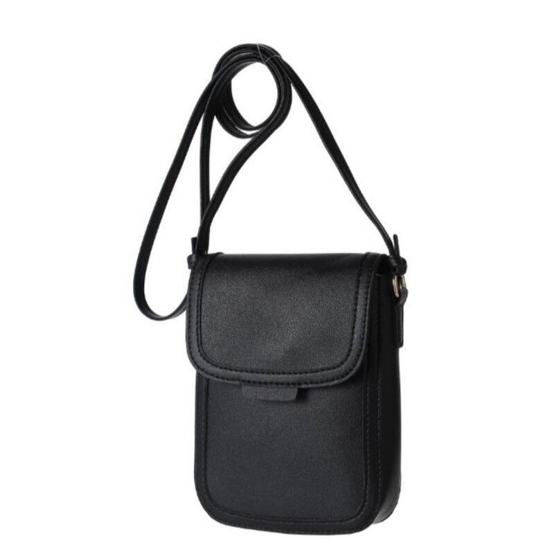 MINISO Flap Crossbody Phone Bag Black/ Tas Selempang Ponsel