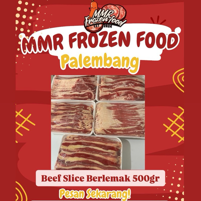 

BEEF SLICE BERLEMAK / BEEF SLICE / FROZEN FOOD PALEMBANG