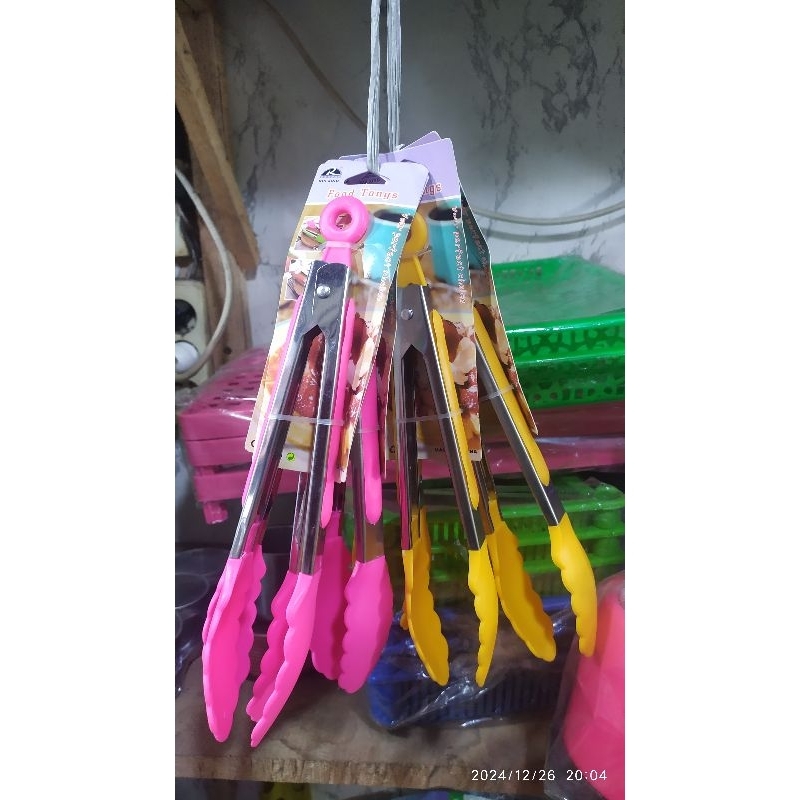 Capit /Capitan Gorengan Makanan Stainless Silikon Plastik