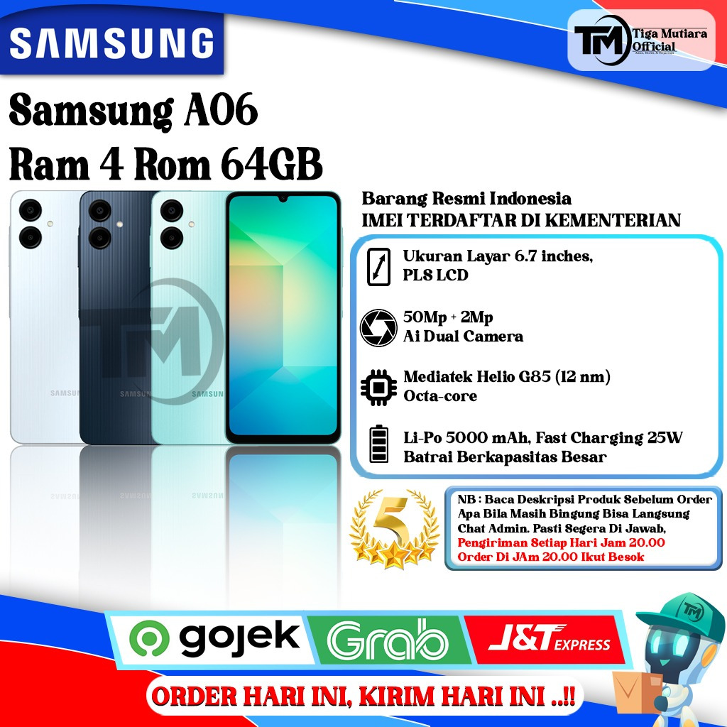 Samsung A06 4G I 5G Ram 4/64GB I Ram 4/128GB I Ram 6/128GB
