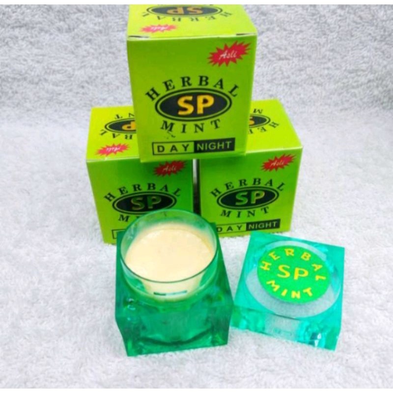2in1 day n night cream wajah siang malam SP HERBAL MINT