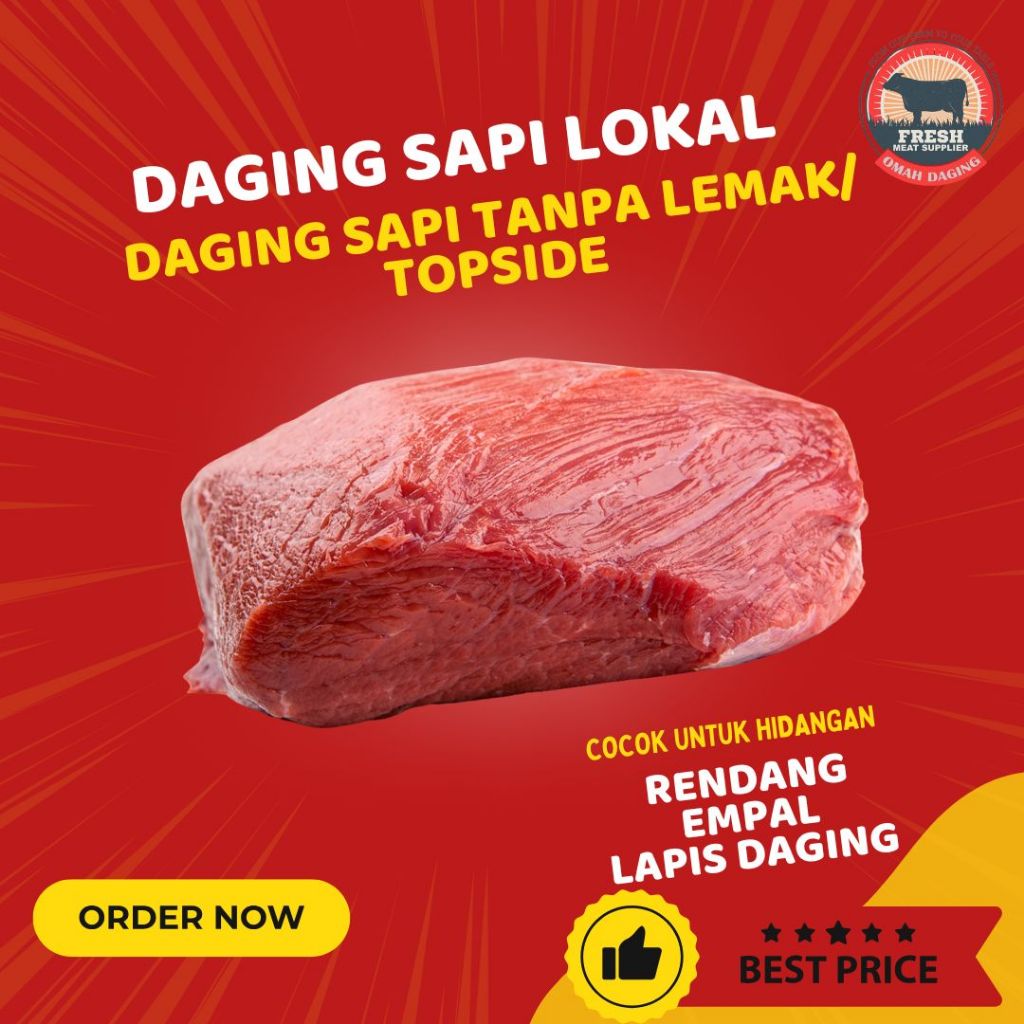 

Daging Sapi Tanpa Lemak / Daging Sapi Paha Atas Halal