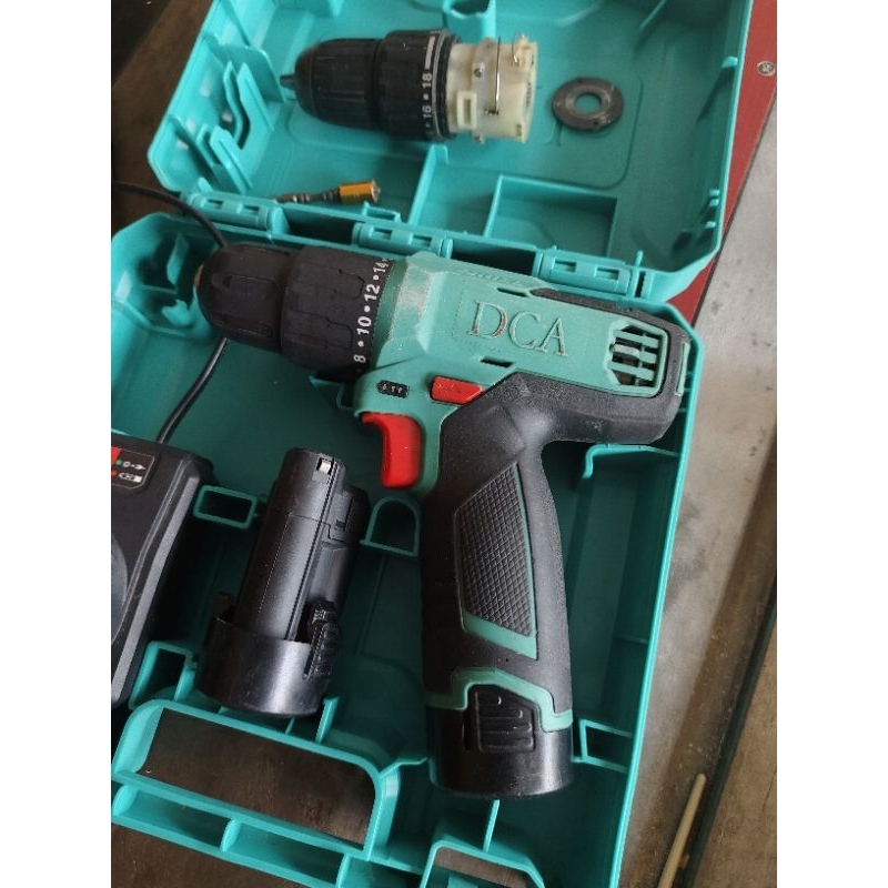 Bor cordless DCA ADJZ1202E drill driver mesin bor 10.8V second