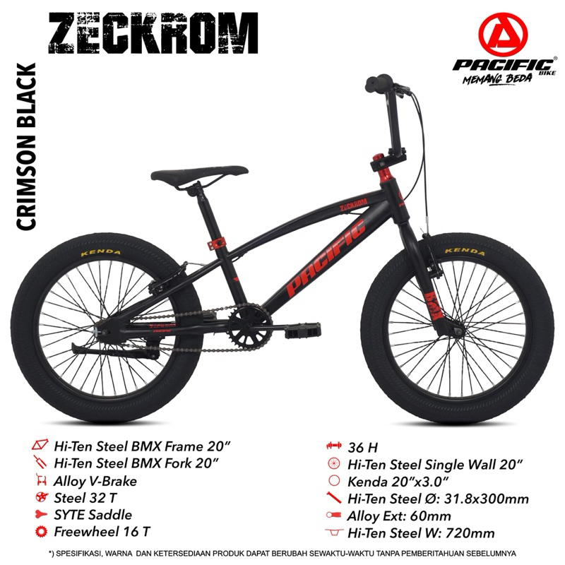 SEPEDA BMX PACIFIC ZECKROM BAN JUMBO 3.0 20 inch