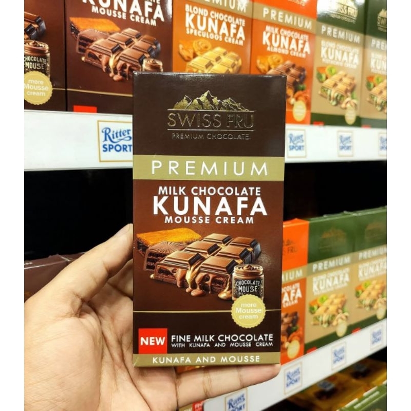 

Swiss Fru Premium Chocolate Kunafa COKELAT DUBAI VIRAL