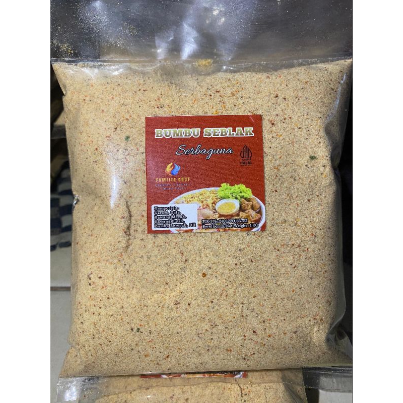 

BUMBU SEBLAK KEMASAN 1 KG RASA AYAM BAWANG GURIH BUAT KUAH BOCI, SEBLAK, DAN BASO