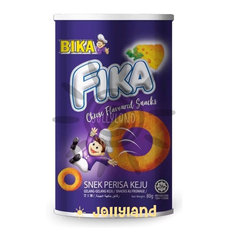 

‼️OBRAL MURAH‼️ Bika Fika Cheese Flavour Snack Ring Rasa Keju Kaleng 80g