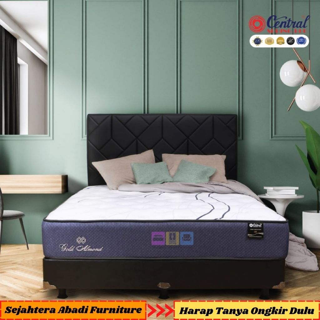 Central Springbed kasur GOLD ALMOND Medium Firm Orthopedic Spring Mattress Kasur Tulang Belakang mat