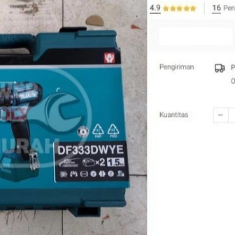 

Bor Baterai DF 333 DWYE MAKITA Bor Charge 12V Bor Cordless 12 V DF333