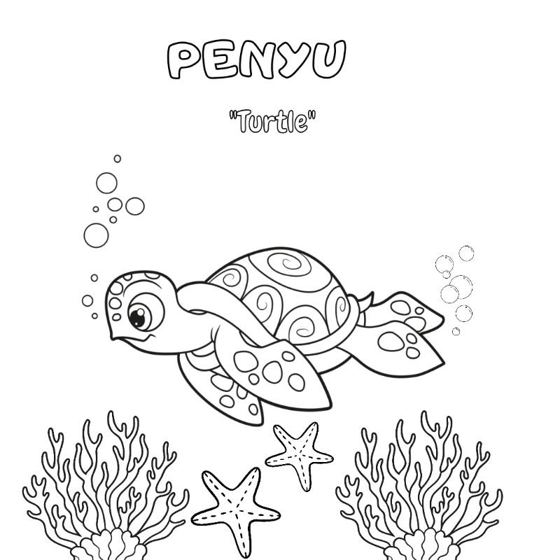 

KERTAS MEWARNAI / COLORING BOOK / ANIMAL FOR KIDS / MEWARNAI