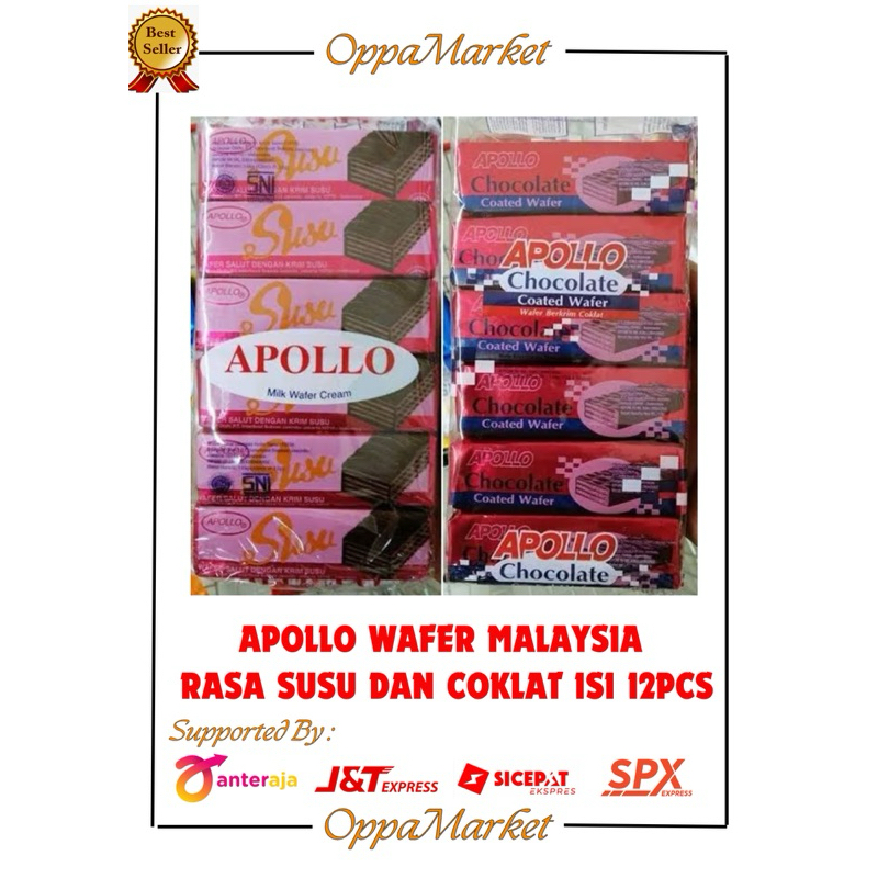 

WAFER APOLLO MALAYSIA CREAM SUSU DAN COKLAT ISI 12PCS