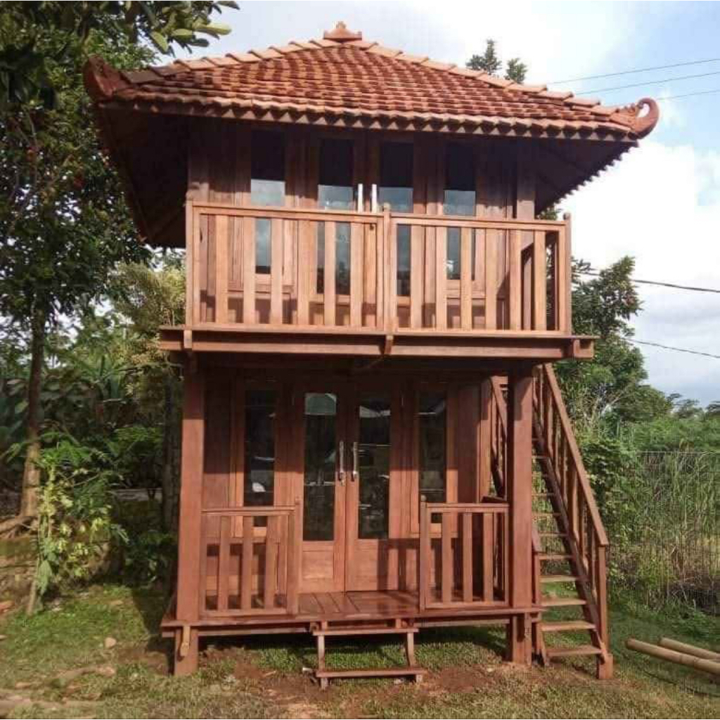 rumah kayu tingkat | rumah kayu minimalis | rumah joglo