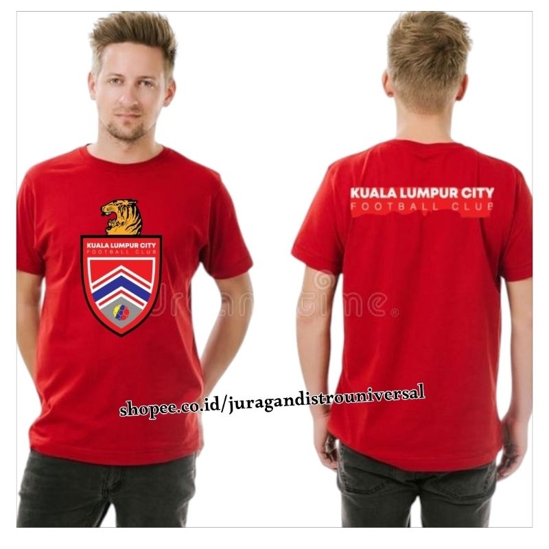 Kaos Kuala Lumpur City Football Club Merah baju bola sepak malaysia penyokong pendukung Suporter clu