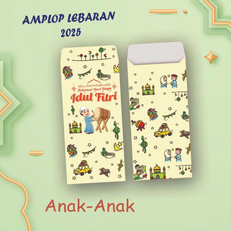 

( 10 PCS ) AMPLOP LEBARAN/AMPLOP UNIK/AMPLOP ANGPAO LEBARAN MURAH