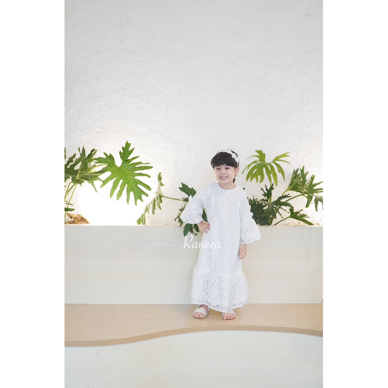Raneea - Lyla Dress gamis long tunik anak couple bayi baju kondangan brokat lebaran anak perempuan