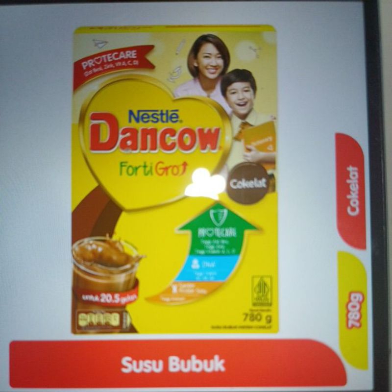 

Susu anak Nestle Dancow Fortigro Cokelat Instan 780gram box