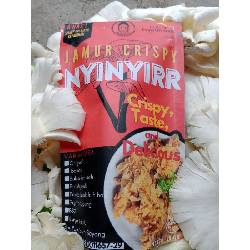 

keripik jamur crispy tiram FLASH SALE snack sehat