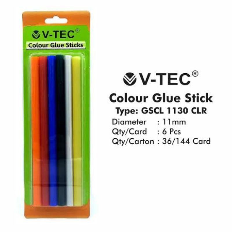 

V-Tec Colour Glue Sticks GSCL1130CLR, GSCL 20730CLR