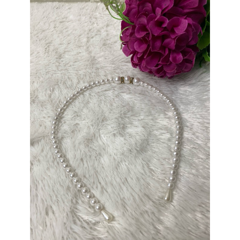 Bando Mutiara Putih Manik-manik