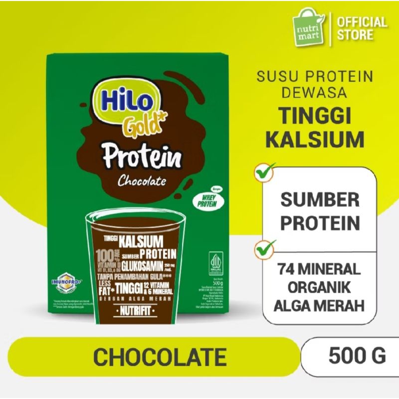 

Hilo Gold Chocolate/ Vanilla/ Original 500 Gr - Susu Tinggi Kalsium