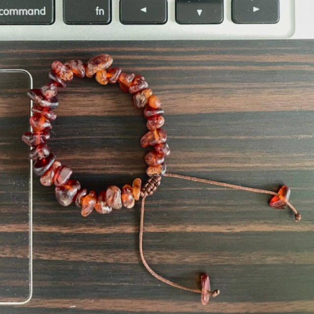 GELANG KALUNG AMBER - raw amber untuk imun kesehatan perlindungan anak dan dewasa