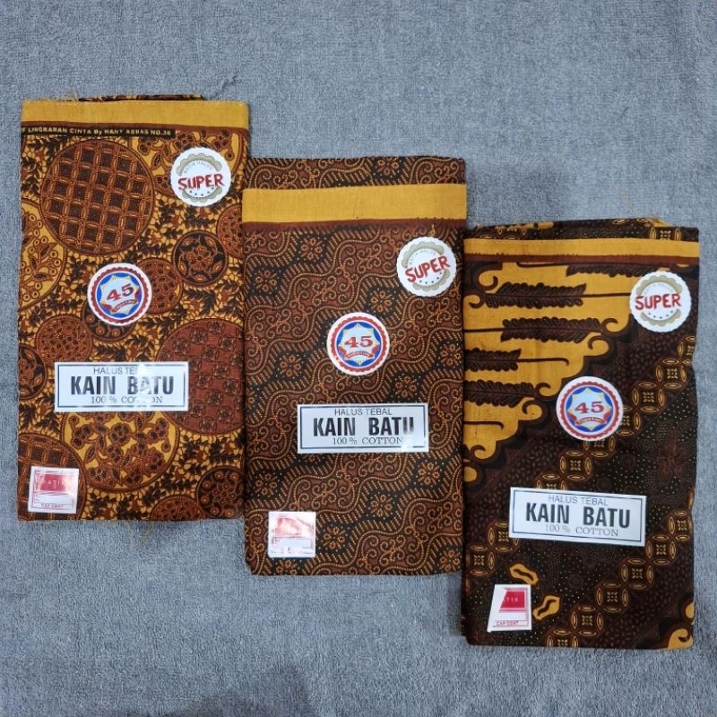 Kain Panjang Super Halus Tebal Kain Batu 45 | Kain Jarik halus Batik