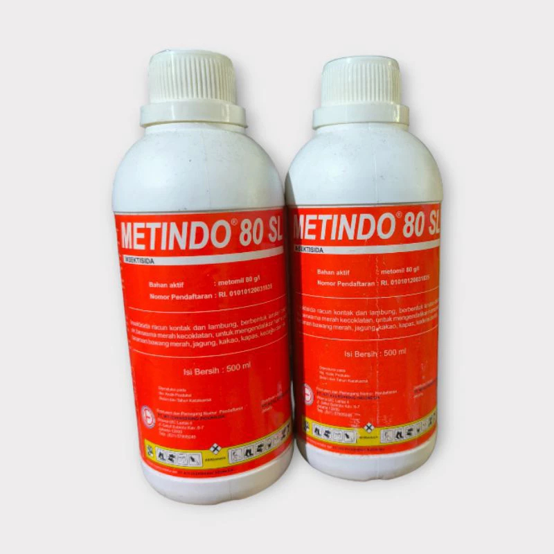 OBAT HAMA INSEKTISIDA METINDO 80 SL METOMIL HAMA KAPER/HAMA WALANG/HAMA ULAT - 500ML