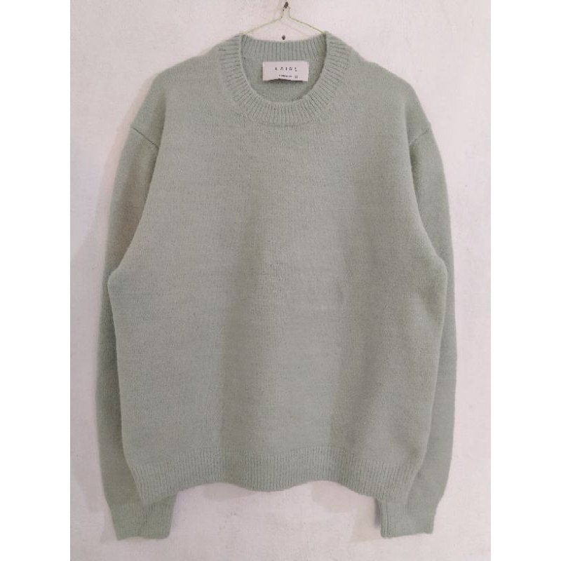 Preloved sweater rajut laine korea sage green