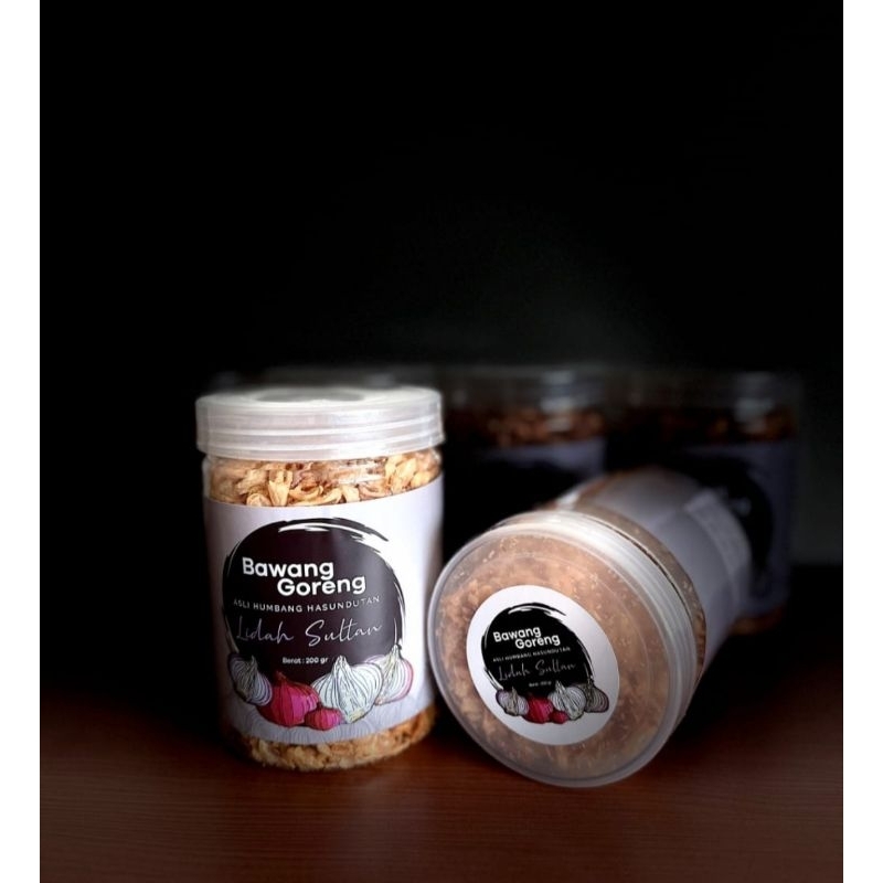 

Bawang Goreng Asli Humbang Hasudutan (1 Toples)