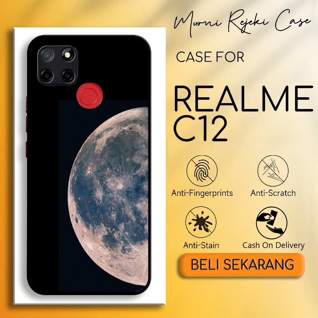 Casing REALME C12 Terbaru [ BULAN ] Case REALME C12 Hardcase Softcase Glosy Bisa Cod
