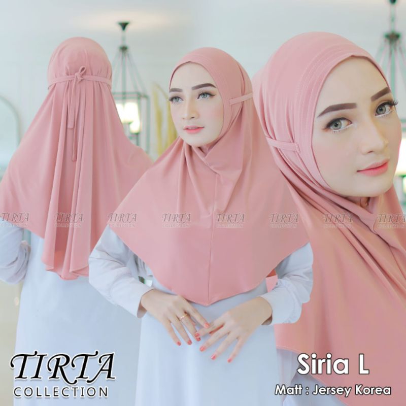 HIJAB KHIMAR SYAR'I JERSEY UKURAN L KERUDUNG SERIAL TALI IKAT BELAKANG