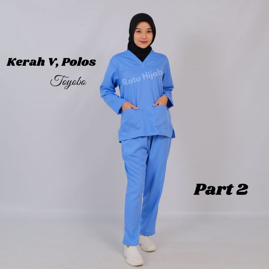 Baju OK OKA Lengan Panjang Dokter Petugas medis Perawat Jaga Toyobo Original Premium
