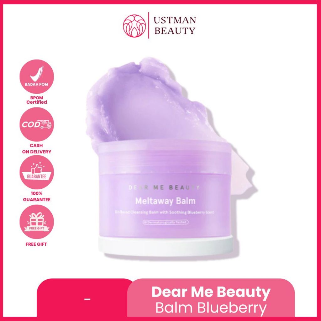 Ustman Beauty - Dear Me Beauty Cleansing Balm - Meltaway Balm Blueberry (Hyaluronic Acid)