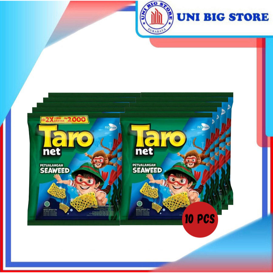 

Taro Net Snack Seaweed 17 gr x 10 pcs RENTENG Rumput Laut