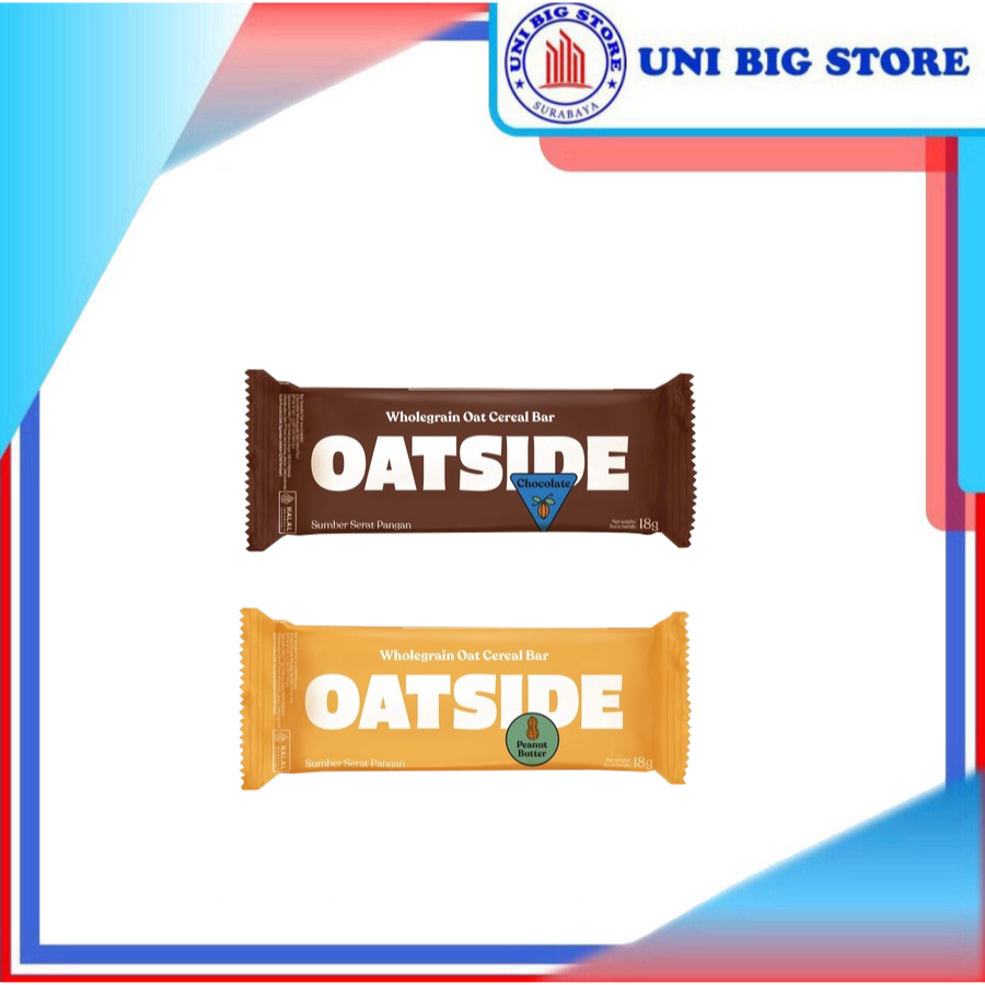 

Oatside Wholegrain Oat Cereal Bar Chocolate | Peanut 18 gr Sereal