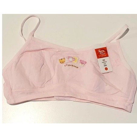 Bra / BH Remaja Elena 4302(3pcs) (Tanpa Busa, Tanpa Kawat, Kait 2.