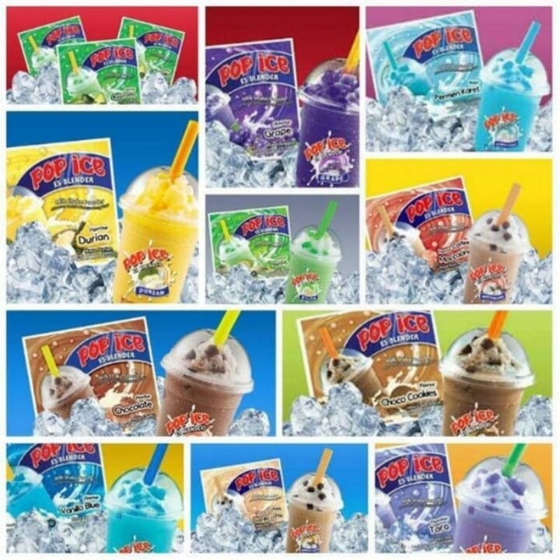 

POP ICE MINUMAN SERBUK 1 RENTENG ISI 10 SACHET
