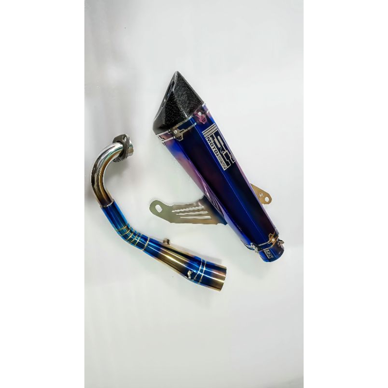 Knalpot Racing Yamaha X max 250 dan300 shundblue Titanium Knalpot Xmax Model Sc moto
