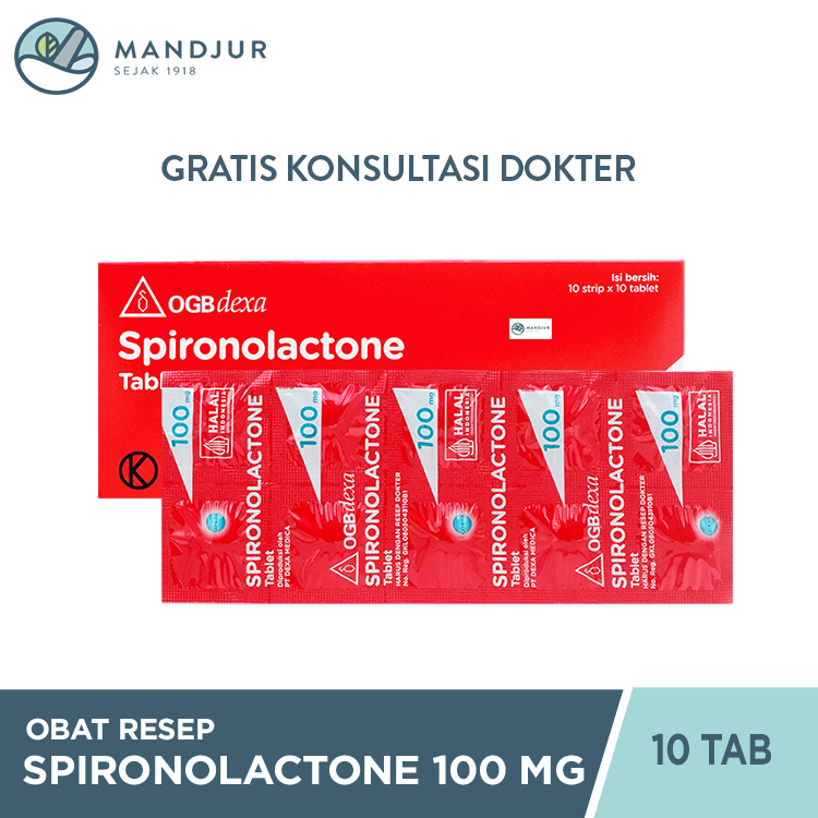 Spironolactone 100 mg 10 Tablet
