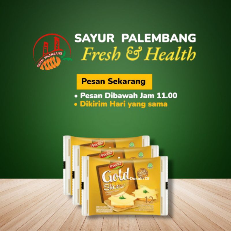 

Keju Prochiz Gold Slice 12's 160gr - Sayur Palembang