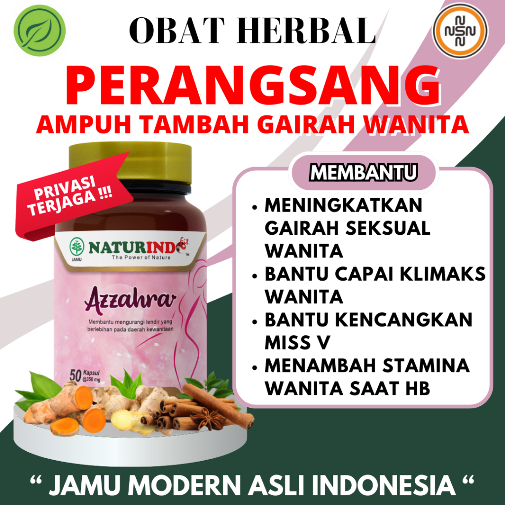 [BPOM] Naturindo - Azzahra Obat Perangsang Wanita Ampuh Gairah Seksual Wanita Tahan Lama Sex Libido