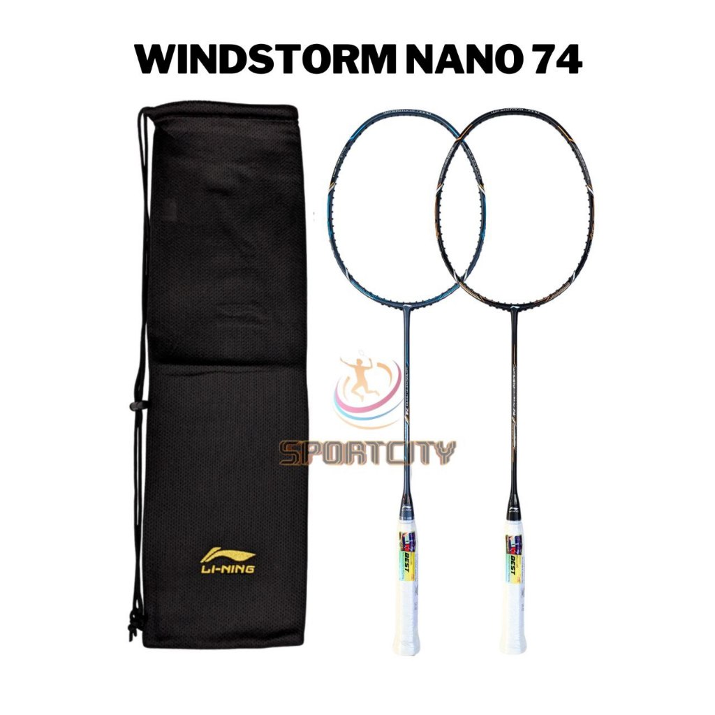 Raket Badminton Lining WINDSTORM 74 NANO Original
