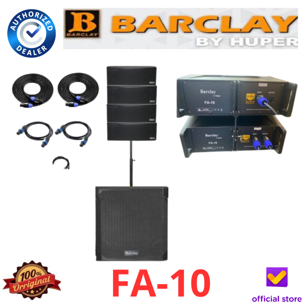 Barclay FA10 Line Array Aktif Barclay FA-10 Speaker Aktif By Huper